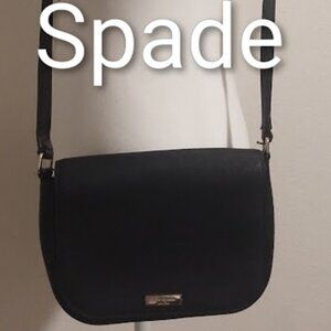 VGUC Kate spade black bag Crossbody Shoulder Bag Sturdy Flip Closure 2 Pocket